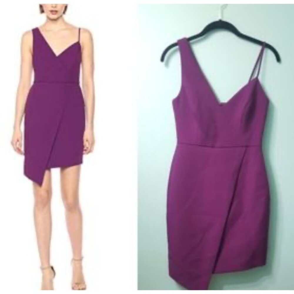 BCBGMAXAZRIA Dress 10 Purple Sheath Wedding Party Cocktails Cruise